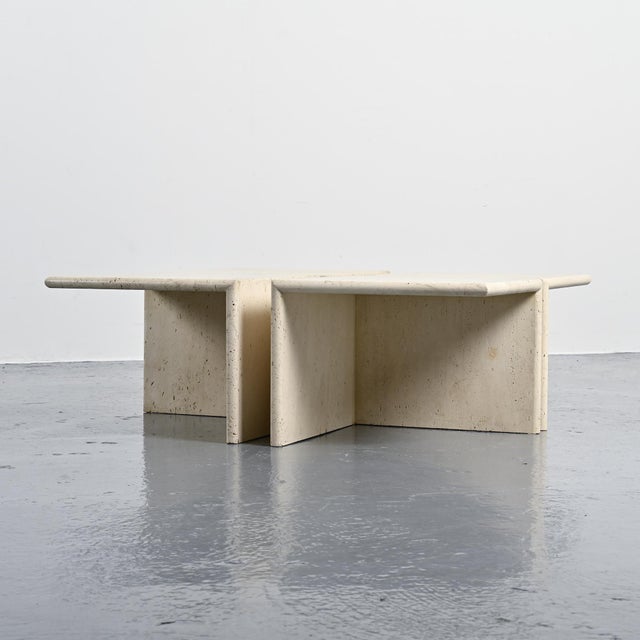 Travertine Coffee Tables, Italy, 1970s, Set of 4 For Sale - Image 3 of 15