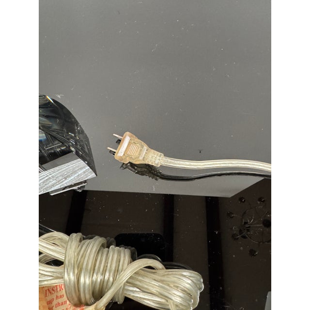 Metal Traditional Solid Crystal Urn Lamp For Sale - Image 7 of 14