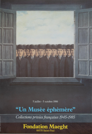 Hommes Aux Chapeaux Poster after René Magritte