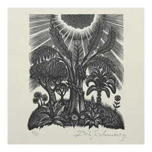 Fritz Eichenberg: Four Days of Creation Woodcut, Signed/Numbered