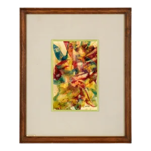 "Evolutions #27" - Abstract Expressionist Composition in Acrylic on Cardstock by William Aldridge
