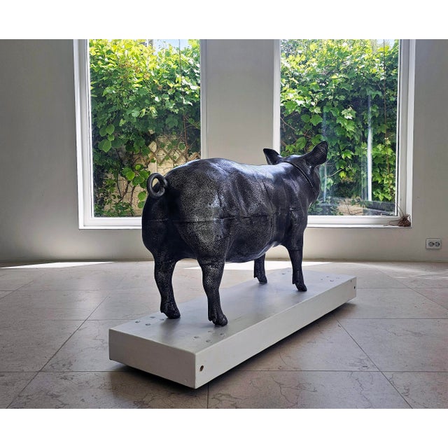 Greedy Pig in Heavy Metal by Jan Paul For Sale - Image 18 of 18