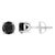 Elegant and timeless, these gorgeous 14K white gold solitaire stud earrings feature bold and beautiful heat treated, color...
