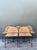 Wood Vintage Woven Rush and Metal Dining Chairs - Set of 5 For Sale - Image 7 of 13