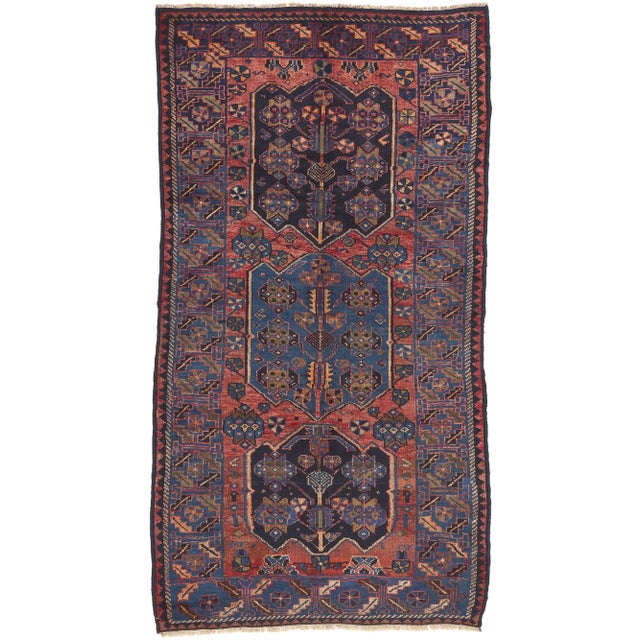Early 20th Century Antique Persian Shiraz Rug, 04'09 X 08'11 For Sale - Image 10 of 10