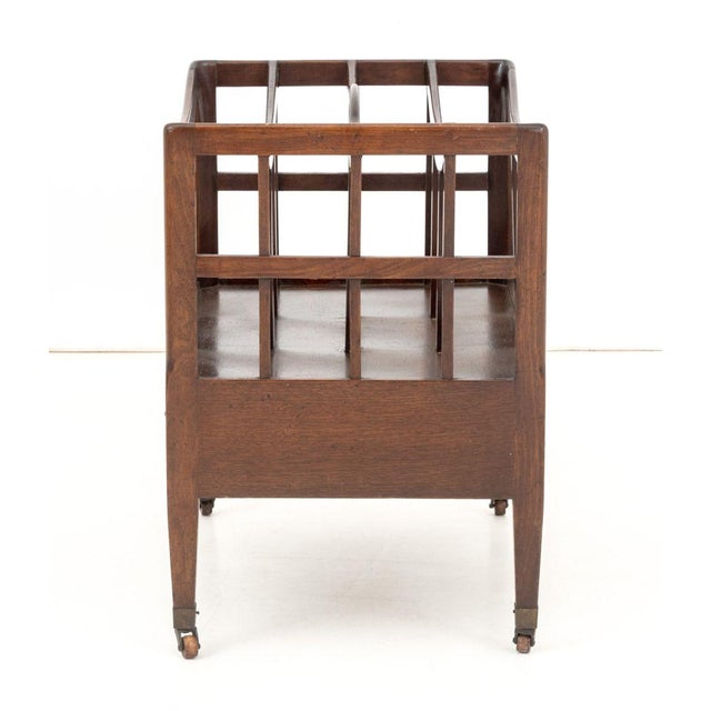 Early 19th Century English Regency Mahogany Canterbury, 19th C. For Sale - Image 5 of 6