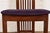 Wood Frank Lloyd Wright Style Arts & Crafts High Back Dining Chairs, Set of Six For Sale - Image 7 of 12