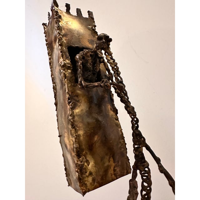 1960s Brutalist Mixed Metal Figure Sculpture For Sale In Miami - Image 6 of 10