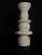 Postmodern White Totem or Candle Holder in Lacquered Wood, 1980s For Sale - Image 3 of 7