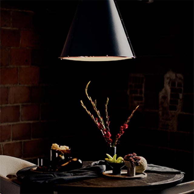 Our Large French Maid Chandelier, now in a classic blue hue for a breezy, coastal vibe. The wrapped cone silhouette is...