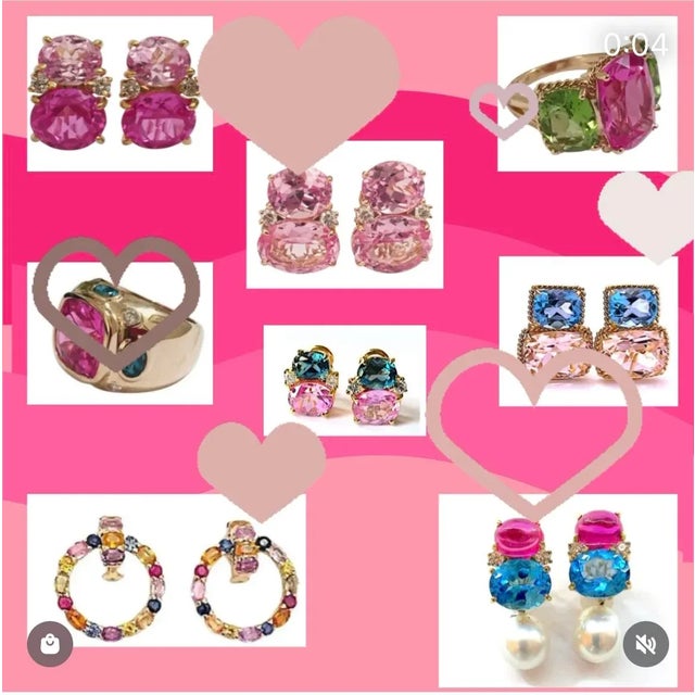 Christina Addison 18kt Yellow Gold Mini Emerald Cut Ring With Citrine and Blue Topaz For Sale - Image 9 of 12