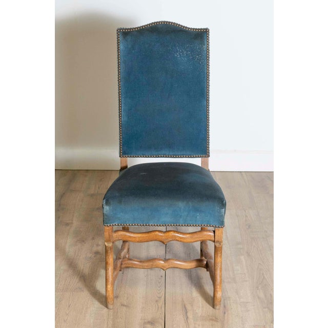 9 & 19 Set of Eight 20th Century French Mutton Leg Side Chairs For Sale - Image 4 of 7