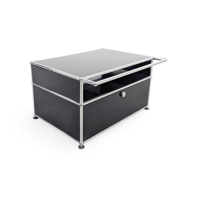 Postmodern Coffee Table in Metal by Fritz Haller for USM Haller For Sale - Image 3 of 11
