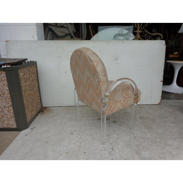 Charles Hollis Jones Charles Hollis Jones Lucite Waterfall Chair For Sale - Image 4 of 6