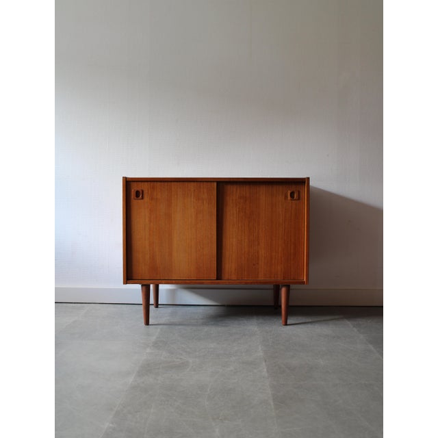 Vintage Danish Cabinet for LP Player in Teak, 1960s For Sale - Image 10 of 10