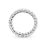 18ct White Gold Oval Diamond Eternity Ring 3.45ct For Sale - Image 6 of 8