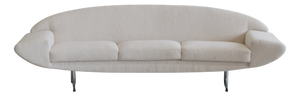 Curved Capri 3-Seater Sofa by Johannes Andersen for AB Trensums Fåtöljfabrik, 1965