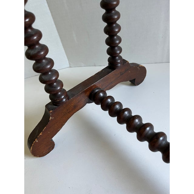 Victorian Side Table With Shelf, Walnut, Late 19th Century For Sale In Detroit - Image 6 of 13