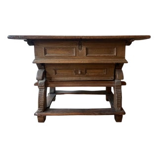 Antique Dutch Oak Peg Jointed Pay Table, 1780 For Sale
