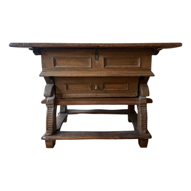 Antique Dutch Oak Peg Jointed Pay Table, 1780 For Sale