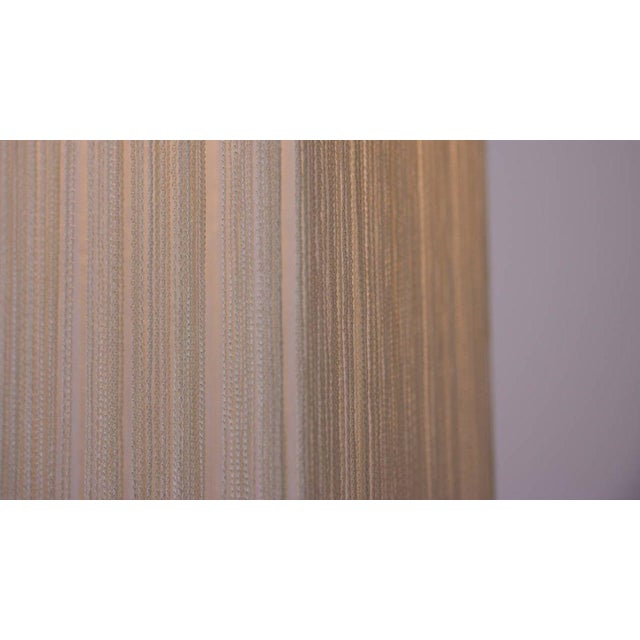 Triangular ''Garbo'' string hanging lamp. Designed by Mariyo Yagi and Studio Simon for Gavina, Italy, 1974. Very good...