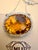Metal Natural 48 Carat Oval Citrine & Diamond Pendant 14 Karat White Gold Necklace For Sale - Image 7 of 8