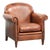 Vintage Sheepskin Armchair with Decorative Nails For Sale