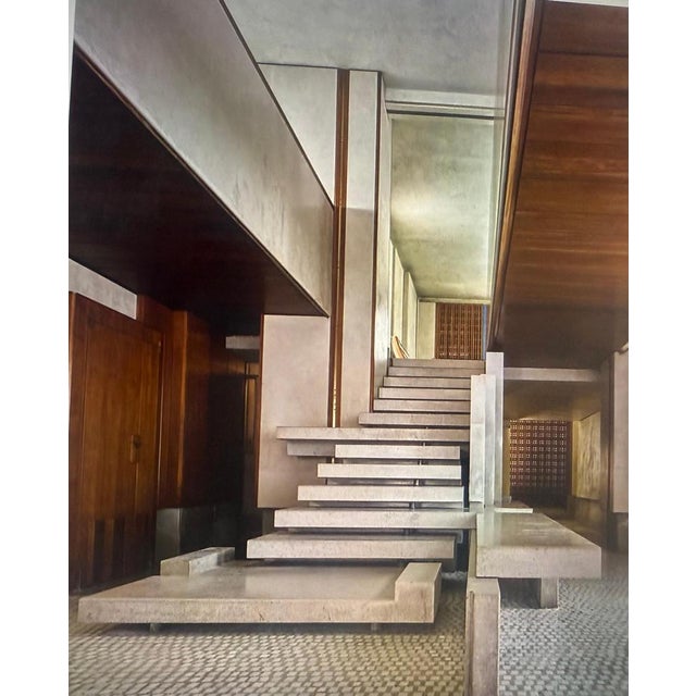 Early Edition Cornaro Sofa in Iroko Wood and Fabric attributed to Carlo Scarpa for Gavina, Italy, 1950s For Sale - Image 12 of 14