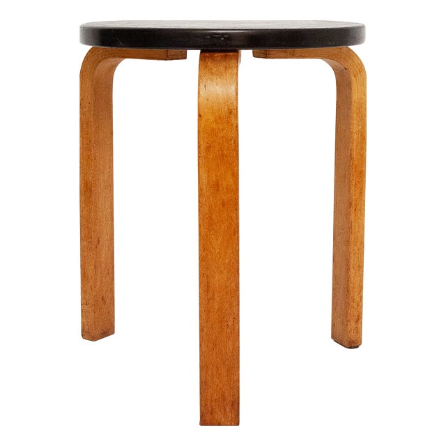 Vintage Swedish Stool by Alvar Aalto for Hedemora, 1940s For Sale