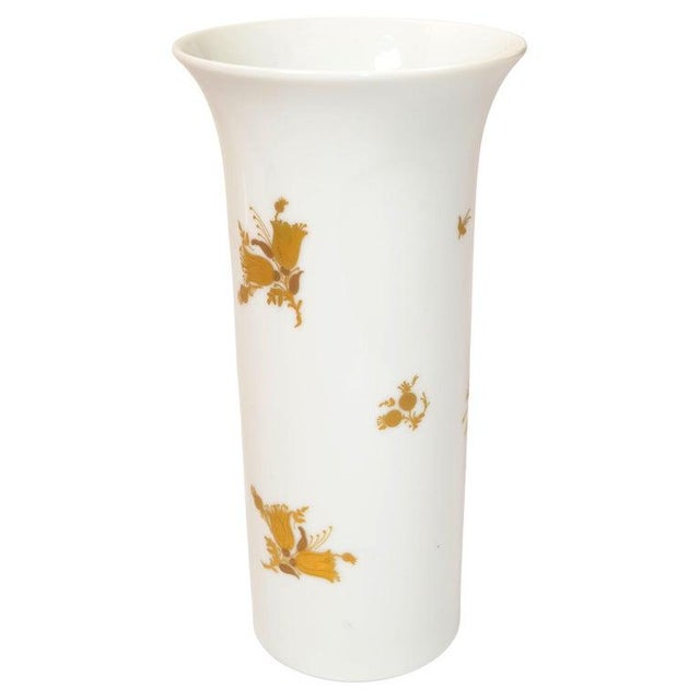 Striking original Rosenthal porcelain hand painted flower vase attributed to Bjorn Wiinblad and made in Germany by...