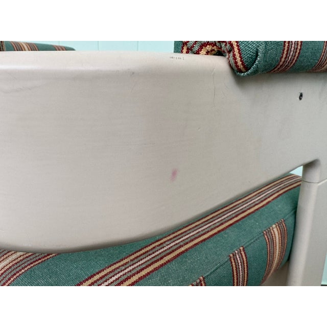 Vintage Lounge Chair in Wood and Fabric, 1970s For Sale - Image 9 of 10