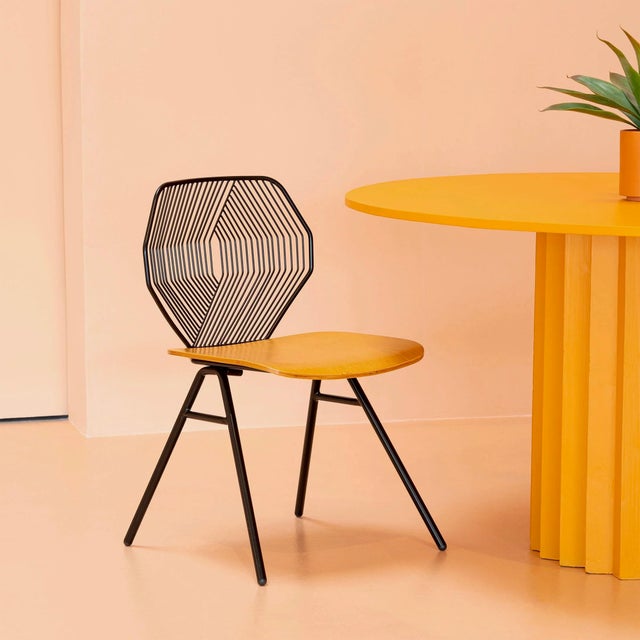 2010s Wood & Wire Chairs by Bend Goods, Pair For Sale - Image 5 of 8