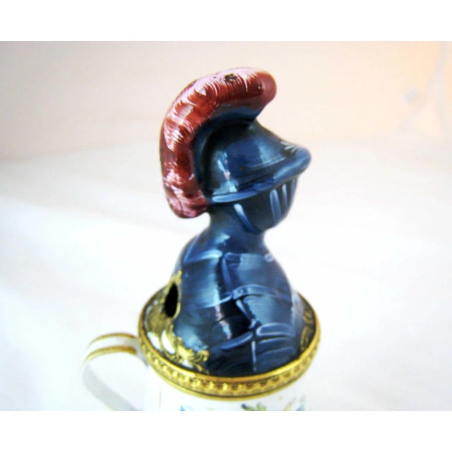 1770 Battersea Enamel Medieval Knight Mustard Pot For Sale In Naples, FL - Image 6 of 11