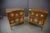 Metal Pair of Luxurious Brown Bedside Tables With Glass & Brass For Sale - Image 7 of 12