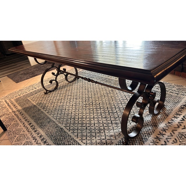 2010s Solid Ironwood Table For Sale - Image 5 of 7