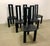 Rare complete set. This set of six vintage Italian postmodern dining chairs, designed by Pietro Costantini for Ello in the...