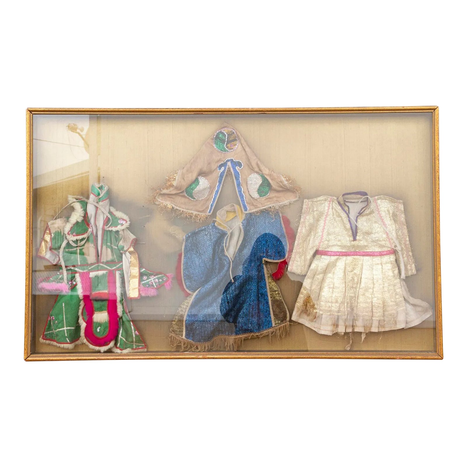 Framed Collection of Antique Children's Robes | Chairish
