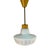 Vintage Pendant Light in Frosted White Glass, 1950s For Sale - Image 6 of 8