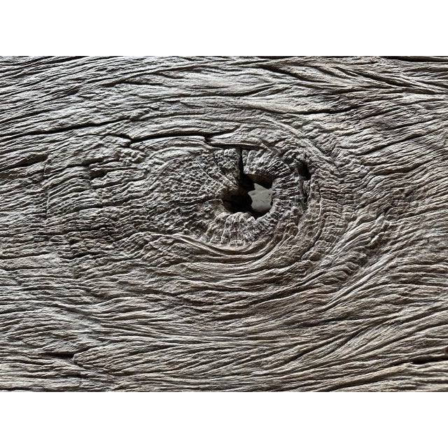 2010s Andrianna Shamaris Ancient Teak Wood Bench or Coffee Table For Sale - Image 5 of 18