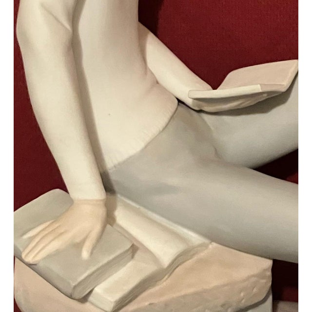 1970s Vintage Lladró Porcelain "Hebrew Student" Sculpture by Juan Huerta - #4684 For Sale - Image 6 of 7