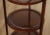 Brown Mid 20th Century John Stuart Mahogany Three Tier Serving Table or Muffin Stand For Sale - Image 8 of 12