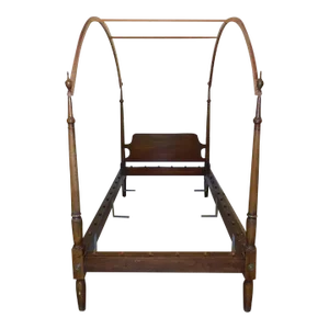 Kittinger Cw-58 Colonial Williamsburg Mahogany Four Poster, Canopy Single Bed