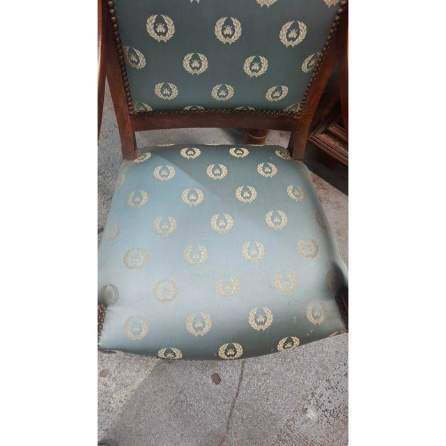 Antique Lounge Chairs in Mahogany, 1890, Set of 2 For Sale - Image 6 of 10