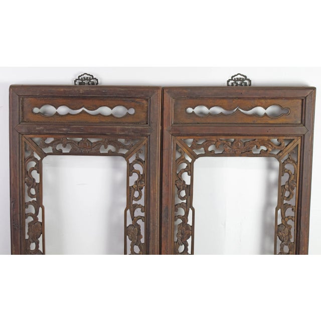 1940s Wall Mirror With Hand Carved Frame For Sale - Image 4 of 6