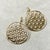 2020s Syna Yellow Gold Flower of Life Earrings with Diamonds, a Pair For Sale - Image 5 of 6