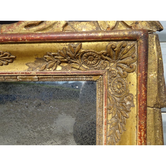 Antique Louis XVI Style Mirror, 1800s For Sale - Image 9 of 18