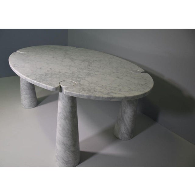 White Large Vintage Dining Table by Angelo Mangiarotti for Skipper, 1970 For Sale - Image 8 of 15