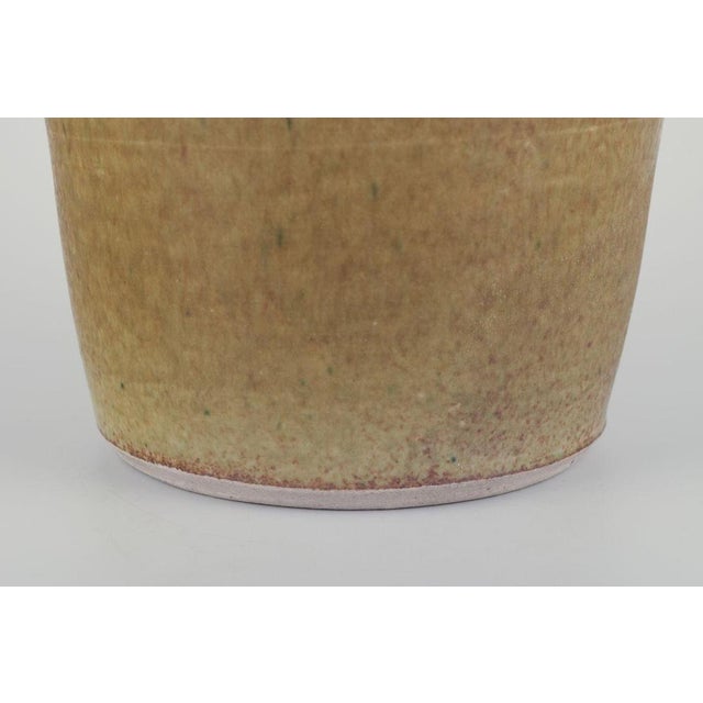 Danish Aubergine Glazed Studio Ceramic Vase For Sale - Image 3 of 6