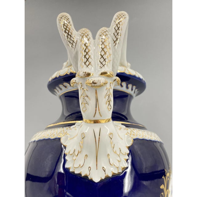 Gold Vase by Ernst August Leuteritz for Meissen Porcelain, 1860 For Sale - Image 8 of 14