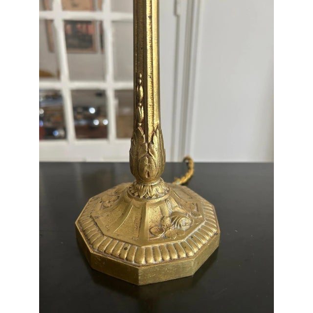 Boho Chic Art Deco Brass Lamp, 1930s For Sale - Image 3 of 9